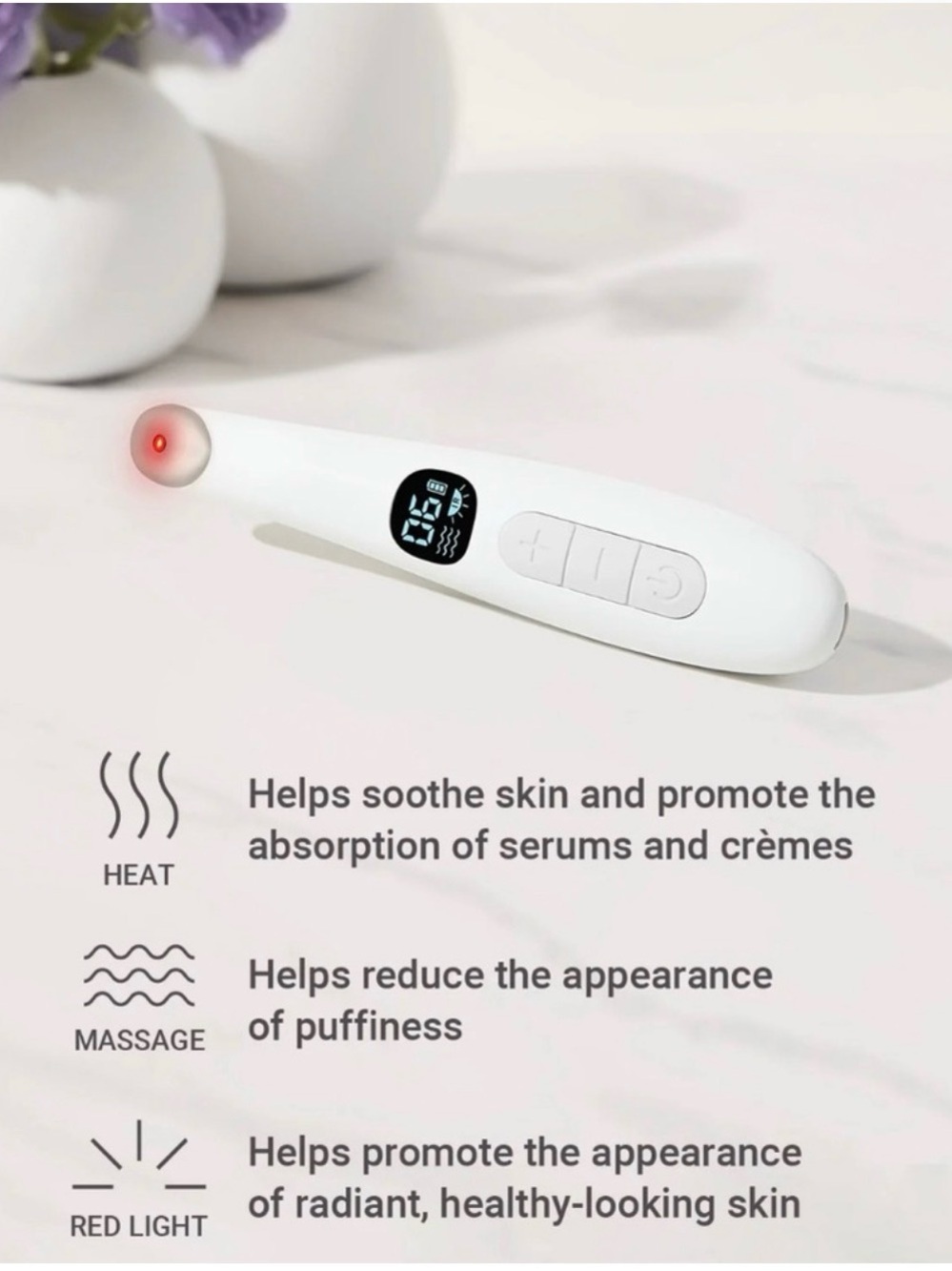 NWT, meaningful beauty, RED LIGHT SKIN RENEWING FACIAL TOOL - Picture 5 of 5